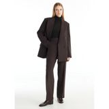 Ted Baker Normal Bel Düz Koyu Kahve Pantolon, 38, 5003320902, Koyu Kahve, Kadın