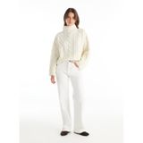 Ted Baker Normal Bel Rahat Kırık Beyaz Pantolon, 29, 5003326552, Kırık Beyaz, Kadın