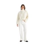 Ted Baker Normal Bel Rahat Kırık Beyaz Pantolon, 30, 5003326552, Kırık Beyaz, Kadın