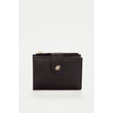 Ted Baker Orta Boy Çıtçıt Dil Kapama Deri Cüzdan, Medium, TBSS26FSLG005, Siyah, kadın