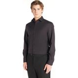 Ted Baker Slim Fit Klasik Yaka Düz Siyah Erkek Gömlek TBMRSH1008 - XL