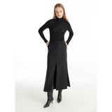 Ted Baker Standart Bel Düz Midi Etek, 40, 5003320918, Siyah, Kadın