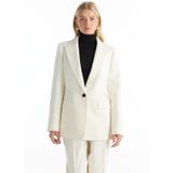 Ted Baker Tailored Fit Kırık Beyaz Ceket, 34, TBWRJC1016, Kırık Beyaz, Kadın