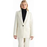 Ted Baker Tailored Fit Kırık Beyaz Kadın Ceket TBWRJC1016 - 40