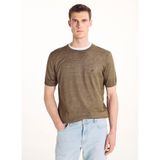 Ted Baker Triko T-shirt, XL, 5003364788, Haki, Erkek