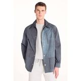 Ted Baker Yakası Süet Tonal Barn Ceket, L, TBSS26MOTW002, Indigo, Erkek