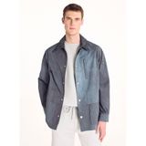 Ted Baker Yakası Süet Tonal Barn Ceket, M, TBSS26MOTW002, Indigo, Erkek