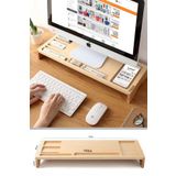 TEDA Monitör Altlığı, Masa Üstü Ahşap Organizer & Monitör Standı Monitör Yükseltici