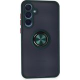 Teda Samsung Galaxy A25 5g Kılıf Montreal Yüzüklü Silikon Kapak - Yeşil Teda Najmaddin - Renkli