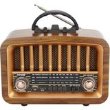 Tedaks Taşınabilir USB Ile Şarj Olabilen Klasik Am /fm/sw Transistör Retro Tipi Klasik Radyo - Ahşap