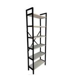 Tedarikcenter 6 Raflı Mutfak Rafı Metal Ayaklı Banyo Dolabı Çok Amaçlı Raf Kiler Dolabı Ofis Rafı Kitaplık 150x50