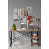 Tedarikcenter Çalışma Masası 120x60 Cm Raflı Bilgisayar Masası Kitaplıklı Çalışma Masası