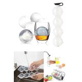 TEDARİKET Top Buz Kalıbı Büyük Buz Kalıbı 4'lü | Sihirli Küre Buz Kalıbı