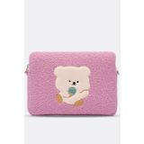 Teddy Bear Laptop Kılıfı 13" & 14" Inç Uyumlu Pembe