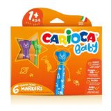 Teddy Jumbo Bebek Yıkanabilir Keçeli Boya Kalemi 6Lı (2 Adet)