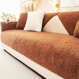 Teddy Kıvırck Peluş Üç Kişilik Koltuk Örtüsü Oturma Alanı Sadece ( 1ADET ) Ölçüm 75 x 190 cm - Kiremit