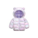 Teddy Şirin Şişme Mont Lila Mor lila mor