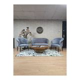 Teddy Takım Siyah Boyalı Telli Ayak Çay Seti Koltuk - Berjer , Balkon, Salon, Ofis Gri Renk 40 X 125 Boyut/Ebat