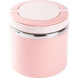 Tedemeı Pembe Paslanmaz Çelik Yuvarlak Yemek Taşıma Kabı 630ML - 630 ml