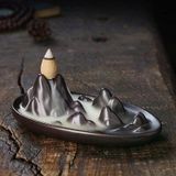Tedisanat Oval Himalaya Şelale Tütsülük | Rahatlatıcı Duman Akışı & Meditasyon Dekoru
