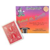 Ted's Sterling Magic Precision Red Rider Back Bisiklet Svengali Güverte 100'den fazla numara için talimatlar ile birlikte (Belirtilmemiş)