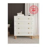 Teen & Bright %100 MDF Soho 4 Çekmeceli Şifonyer - Beyaz