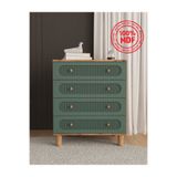 Teen & Bright %100 MDF Soho 4 Çekmeceli Şifonyer - Yeşil