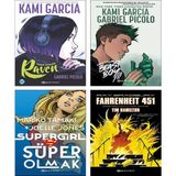 Teen Titans Raven - Teen Titans Beast Boy - Super Girl Süper Olmak - Fahrenheit 451 Çizgi Roman Uyarlaması 4 Kitap