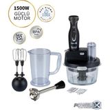 Tefal 1.5 Lt Cam Hazneli Premium Blender Seti 1500W, Tefalin En Güçlüsü, Turbo Fonksiyon, Buz Kırma , Onerous Mutfak Tartısı Hediye - Siyah