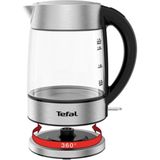 Tefal 1,7 Lt Cam Kettle Şık Tasarım ve 360° Dönebilir Taban ile Hızlı Isıtma - Gri