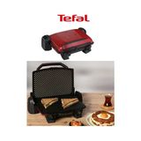 Tefal 2000W Güç, 6 Tost Kapasitesi ve Döküm Plaka ile Yüksek Performanslı Izgara Keyfi Kırmızı+Mutfak Tartısı Hediyeli