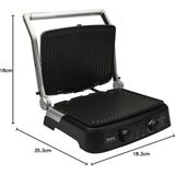 Tefal 2000W Güçlü Performans Supergrill Yüksek Isı, Ayarlanabilir Kapak ve Geniş Iç Hacim+Mutfak Tartısı Hediyeli - Inox
