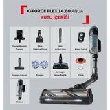 Tefal 240 Air Watt Yüksek Emiş Gücü Bükülebilir Boru Akıllı Dijital Kontrol Ekranlı Şarjlı Dikey Süpürge X-Force Flex 14.80 - Mavi - Standart