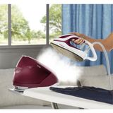 Tefal 2600W Profesyonel Isı Ayarı Gerektirmeyen Akıllı Buhar Kazanlı Ütü - Damlama Emniyetli, Geniş Su Tanklı, Otomatik Kapanan ve Kireç Toplayan Sistem - Kırmızı - Beyaz