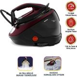 Tefal 2600W Profesyonel Seri Siyah Kireç Tutmayan Buhar Kazanlı Ütü - Sıfır Yanık Garantisi, Hijyenik Buhar, Geniş Su Haznesi ve Dikey Kullanım Imkanı - Siyah - Mor