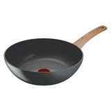 Tefal 28CM Seramik Kaplamalı Wok Tava Gri Renkli Dayanıklı Malzeme ile Kolay Pişirme