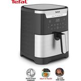 Tefal 6.5 Lt Aile Boyu Hacimli Fritöz, Izgara Modu, 8 Otomatik Pişirme Modu, Onerous Mutfak Tartısı Hediye - Black Chrome