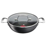 Tefal 6x Excellence Titanium 28 cm İndüksiyon Tabanlı Kısa Şef Tencere