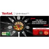 Tefal 6x Unlimitedone Indüksiyon Tabanlı 3'lü Tava Seti Tefal 20 24 28 cm Çizilmez Özel Seri - 20-24-28 - Siyah
