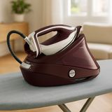 Tefal 8.3 Bar Ultra Basınçlı Buhar Kazanlı Ütü, 680 Gr/dk, Sıfır Yanık Garantili - Güçlü Performanslı, Damlama ve Kireç Önleme Sistemli + Tiftik Toplayıcı - Bordo