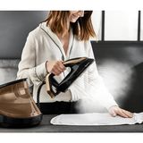 Tefal 9 Bar Yüksek Basınç Vision LED Işıklı Premium Buhar Kazanlı Ütü, Özel Tabanlı, Lambader Hediye - Siyah