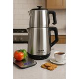 Tefal Aileler Için Uygun Inox Magic Tea Xl Paslanmaz Çelik Gövdeli 1650 Watt Çay Makinesi + Mutfak Tartısı - İnox