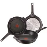 Tefal Aroma 3'Lü Tava Seti: 3 Tava 22/24/26 Cm Dökme Alüminyumdan Yapılmış, Titanyum Kaplama, Yapışmaz Tava, Thermosport, Dökme Kenarları, Kalın Taban, Her Türlü Mutfak