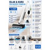 Tefal Aynı Anda Süpürme ve Silme, Akıllı Kir Algılama Sensörü, Kendini Temizleme Özelliği, 60 Dakika Çalışma Süresi, Çift Su Tankı Teknolojisi ve Sert Zeminlerde Derinlemesine Temizlik. - Siyah