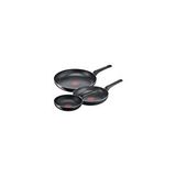Tefal B55691 Titanyum 1x Simplecook 3'lü Tava Seti 20/24/28 Cm - 2100119732 Siyah