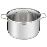 Tefal B9086914 Intuition Xl Tencere, Büyük, Paslanmaz Çelik, 30 Cm (11,8 L) + Cam Kapak, İndüksiyon Dahil Her Türlü Ocak İçin Uygundur