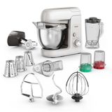 Tefal Bake Partner Mutfak Robotu, Güçlü 1100 W, Stand Mikseri + Pişirme Kiti Dahil, Kol Kaldırıldığında Otomatik Kapanma, Planet Karıştırma Sistemi, 4,6 L Kase, Gümüş, Qb525b38