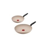 Tefal Beige Essential Mineralia+ Yapışmaz Kaplama İndüksiyon Tabanlı 2'li Tava Seti - 24/28 cm