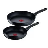 Tefal Black Stone 2 Parçalı Tava Seti, 24 Ve 28 Cm, Yapışmaz Kaplama, İdeal Kızartma Sıcaklığında Termal Sinyal, İndüksiyona Uygun, Siyah, G28191