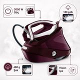 Tefal Buhar Kazanlı Ütü Bordo 8,3 Bar | 3000 W, 680 G Şok Buhar, 180 G/dk Sürekli Buhar, LED Işıklı Uç, Durilium Taban